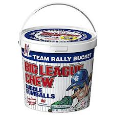 Big League Chew Gumballs Individually Wrapped Bucket 80ct
